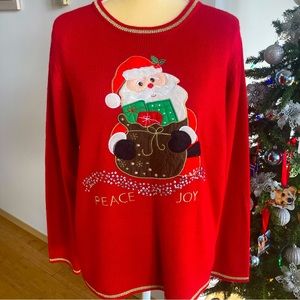Santa Claus Sweater Red Christmas